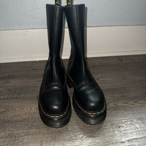 Dr. Martens Audrick Nappa Leather Platform Chelsea Boots